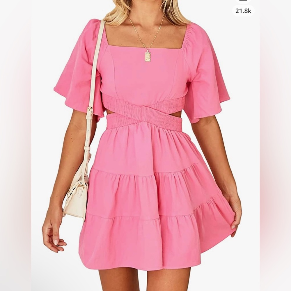 Pink dress from Amazon
